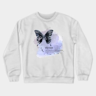 Watercolor butterfly - elysian Crewneck Sweatshirt